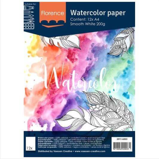 2911-6003_aquarelpapier-smooth-A4-200g-white-12vel-florence