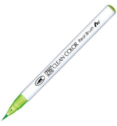 409-lime-green-ZIG-clean-color-real-brush-marker