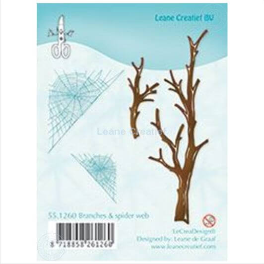 55.1260_leane-creatief-lecrea-clear-stamp-stempel-takken-spinnenweb